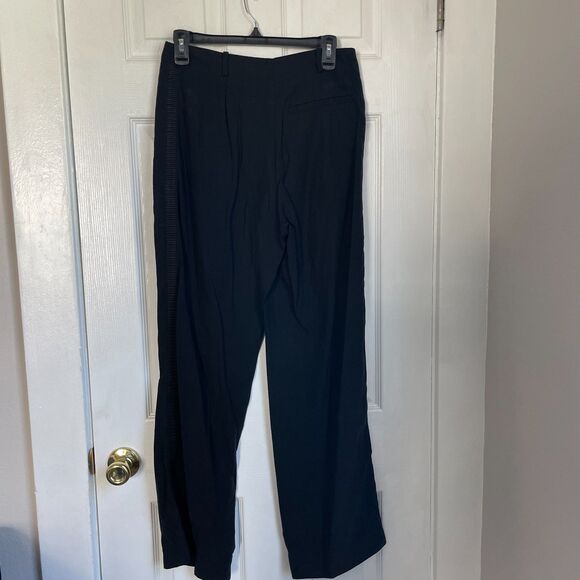 Folk Clothing black trouser pants tuxedo stripe size 1 / XS - Picture 4 of 11